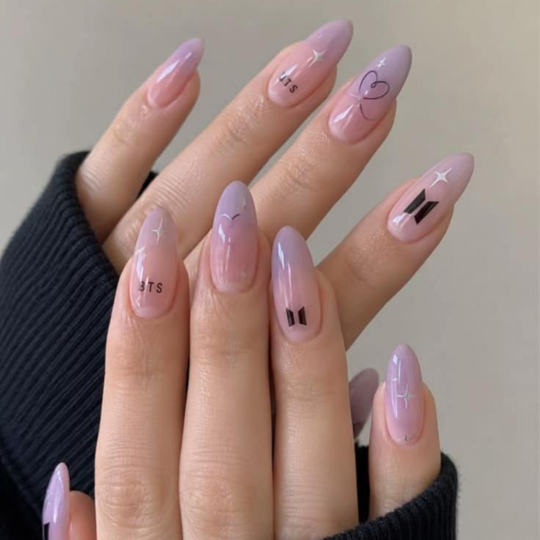 BTS Nail Art moodboard preview