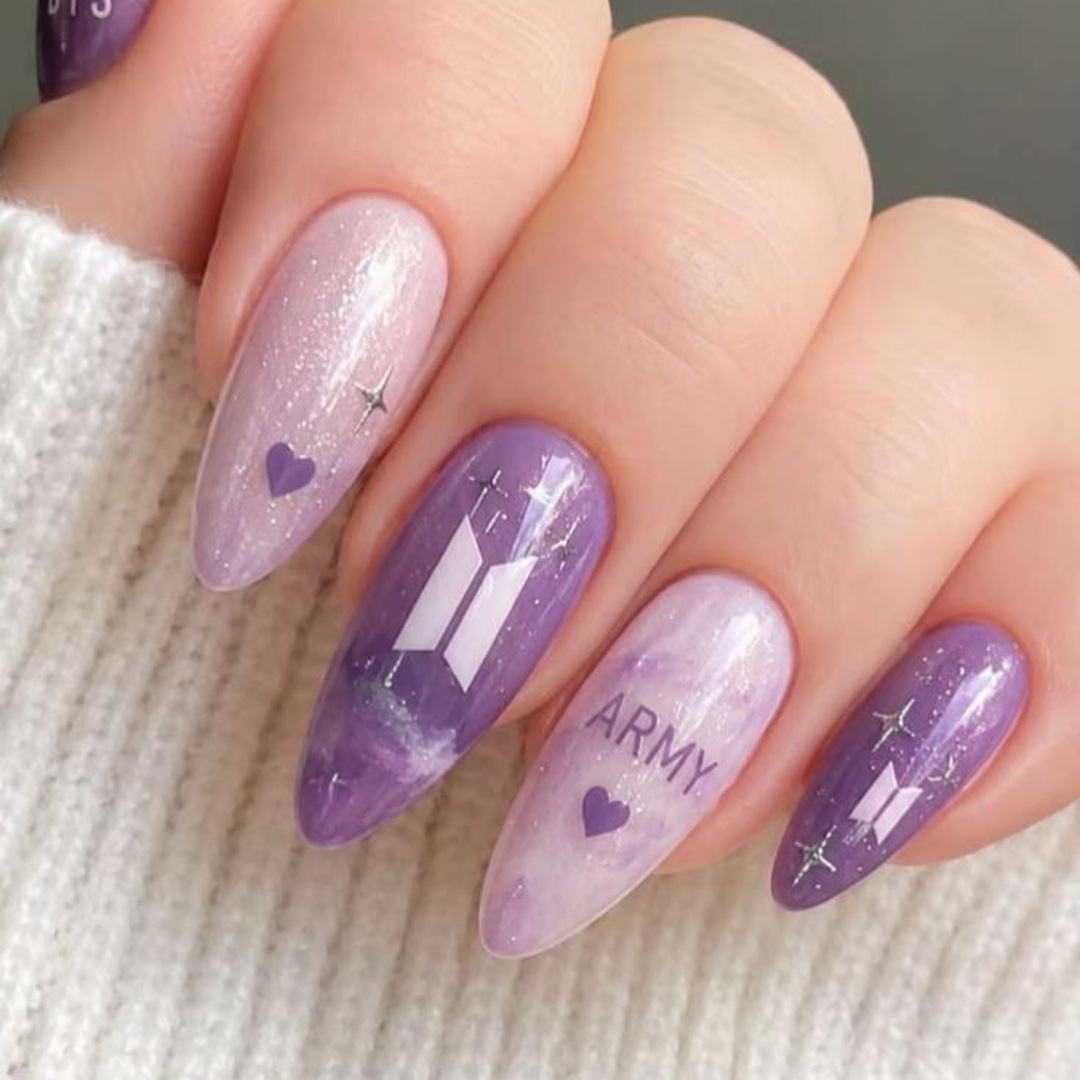 BTS Nail Art inspiration 1