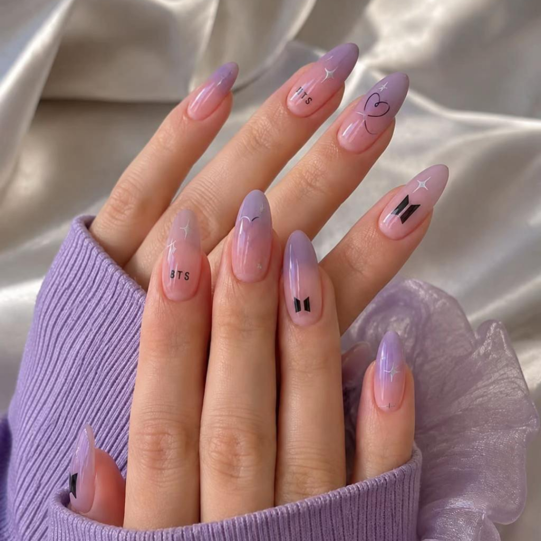 BTS Nail Art inspiration 1